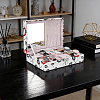 Red Lip Print PU Leather Jewelry Organizer Boxes CON-WH0110-332-5