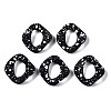 Spray Painted CCB Plastic Linking Rings LS-CCB-Q091-019B-1