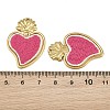 304 Stainless Steel & Embroidered Pendants SA-CBA1ED9-06G-3
