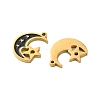 Ion Plating(IP) 304 Stainless Steel Enamel Charms STAS-M102-49G-2