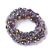 Electroplate Glass Beads Strands X-EGLA-J149-B-HP02-2
