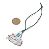 Christmas Wood Christmas Tree Pendant Decorations HJEW-JM02166-02-3