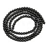 Natural Black Spinel Round Bead Strands G-A130-3mm-32A-3