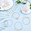 Brass Cable Chain Bracelets for Women BJEW-BM00008-4