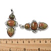 Natural Unakite Pendants G-Q158-04G-3