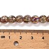 Handmade Dichroic Foil Glass Beads Strands DICH-U001-02F-4