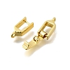 Brass Fold Over Clasps KK-P306-05G-2