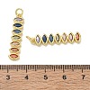 Brass Micro Pave Colorful Cubic Zirconia Pendants CU-CBA6E4E-18G-3