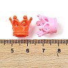 Spray Painted Acrylic Beads OACR-H058-21-3