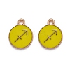 Alloy Enamel Pendants ENAM-S124-01B-14F-1