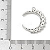 Brass Micro Pave Clear Cubic Zirconia Pendants CU-CBAC53C-04P-3