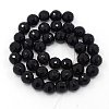 Synthetic Black Stone Beads Strands LS-G867-044-2