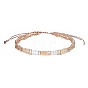 Glass Seed Bead Braided Bead Bracelets AQ4217-2-1