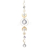 Glass Teardrop Window Hanging Suncatchers X-HJEW-JM04515-01-2