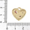 Brass Micro Pave Cubic Zirconia Pendants X-KK-I352-278G-3