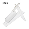 SUPERFINDINGS 2 Sets Transparent Acrylic Knife Display Stand AJEW-FH0003-64-3
