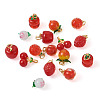 Spritewelry 16Pcs 8 Style Handmade Lampwork Pendants LAMP-SW0001-01-13