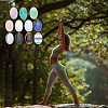11Pcs 11 Styles Oval Mixed Gemstone Worry Stones G-SP0001-30-5