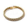 Braided 304 Stainless Steel Cuff Bangles for Women BJEW-A067-07G-4