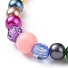 Rainbow Theme Bracelets & Necklaces Sets for Kids SJEW-JS01266-5