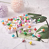 64 Pcs 8 Colors Plastic Pendants KY-KS0001-03-5