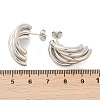 201 Stainless Steel Stud Earrings EJEW-Q026-23P-3