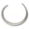 Iron Open Cuff Snake Chain Choker Necklaces for Women NJEW-M085-05P-1