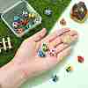 16Pcs 8 Colors Handmade Porcelain Beads PORC-CJ0001-10-4