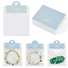 100Pcs Folding Flower Printed Paper Display Header Cards CDIS-TA0001-46D-1