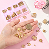 64Pcs 8 Styles 304 Stainless Steel Bead Caps STAS-BBC0008-15-4