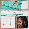 18Pcs 9 Colors Halloween Skull Plastic Pendant Stitch Markers HJEW-NB00004-4