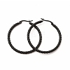 304 Stainless Steel Twist Rope Hoop Earrings for Women EJEW-C011-02EB-1