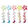 Glass Beads and Alloy Star Snap Hair Clips PHAR-JH00121-2