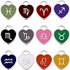 12Pcs 12 Style 304 Stainless Steel Enamel Pendants STAS-NB0001-30-1