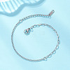 304 Stainless Steel Curb & Cable Chain Bracelets for Women BJEW-JB13116-1