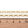Brass Rectangle Link Chains CHC-T018-49G-3