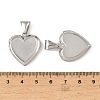 316 Stainless Steel Locket Pendants STAS-K321-26P-3