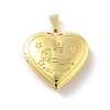 Brass Locket Pendants KK-C092-25G-01-1