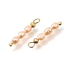 Natural Freshwater Pearl Beaded Pendants PA-CBAF2FA-01G-2