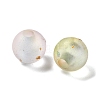 Frosted Transparent Acrylic Beads X1-OACR-F013-13A-2
