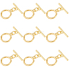 15 Sets Brass Toggle Clasps KK-BBC0021-10-1
