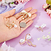 4Pcs 4 Styles Bowknot Alloy Rhinestone Brooches for Women JEWB-TA0001-30-6