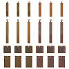 96Pcs 8 Styles Metal Tags KK-ME0001-42-1
