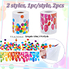 2Pcs 2 Colors Wavy Edge Sticker Classroom Decorations AJEW-NB0006-59-2