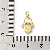 Rack Plating Brass Cubic Zirconia Charms KK-G504-18G-01-3