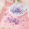 390Pcs 3 Colors Transparent Colours Glass Seed Beads GLAA-TA0003-76C-5