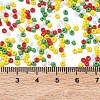 4 Colors Christmas 12/0 Glass Round Seed Beads SEED-X0058-03A-4