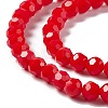 Faceted(32 Facets) Glass Beads Strands LS-EGLA-J042-35B-05-3
