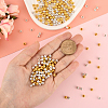 1200Pcs 2 Colors CCB Plastic Beads CCB-PA0001-04B-3