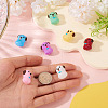 7Pcs 7 Colors Handmade Lampwork Enamel Beads LAMP-TA0001-76-6